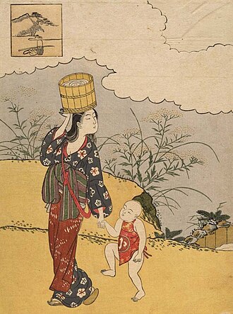 見立七小町・関寺小町