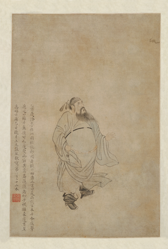 张风钟馗图轴