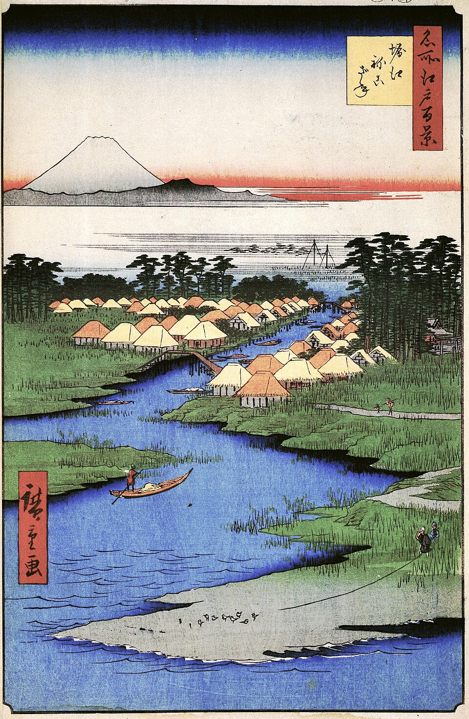名所江戸百景 堀江ねこざね
