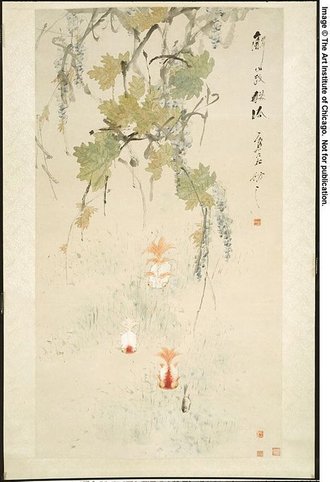 Wisteria and Goldfish