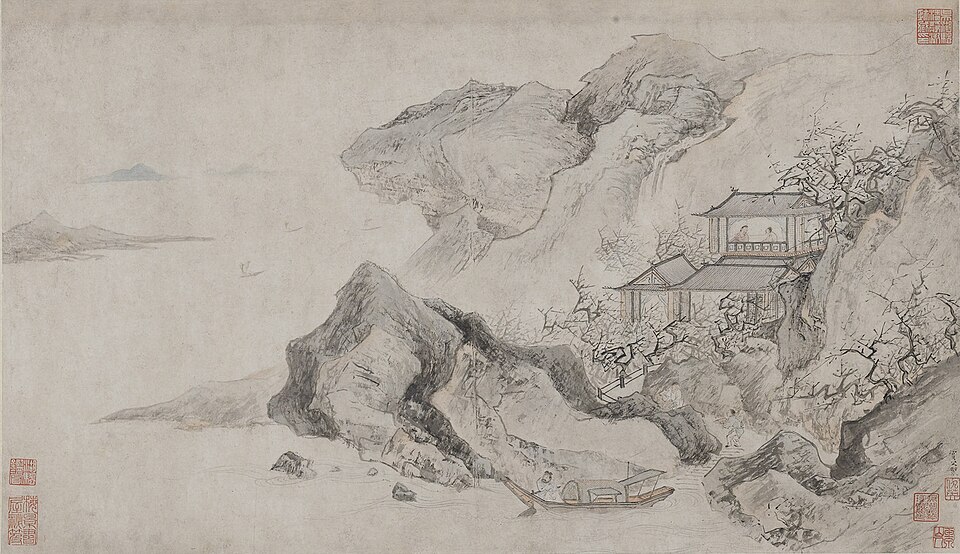 明  沈周  唐寅  文徵明  仇英人物四段合卷