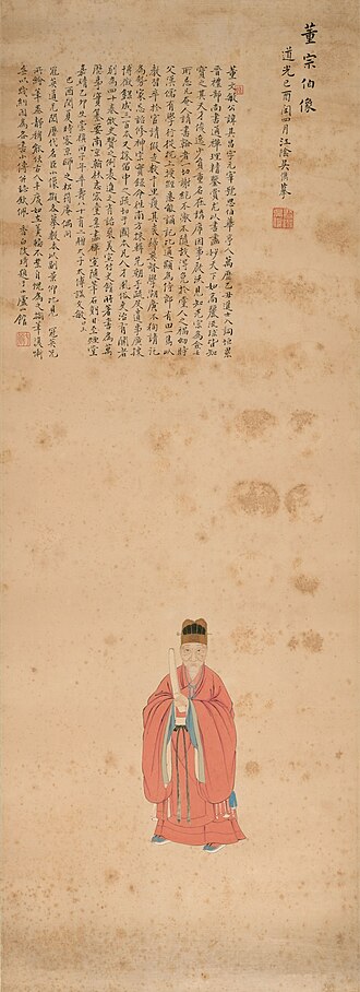 吴儁董其昌画像轴