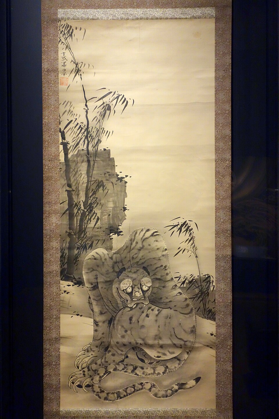 龍虎図 虎