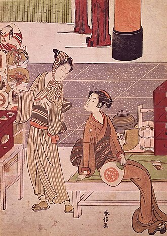 笠森お仙と団扇売