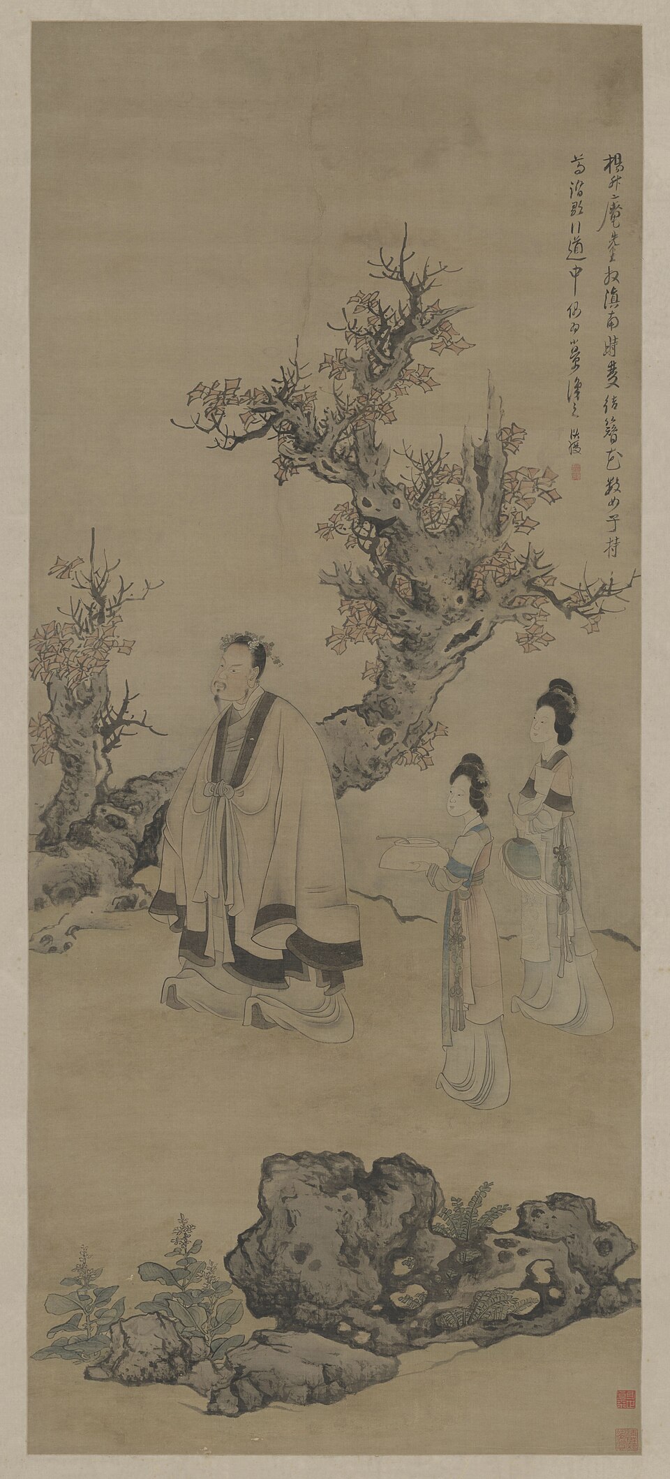 升庵簪花图