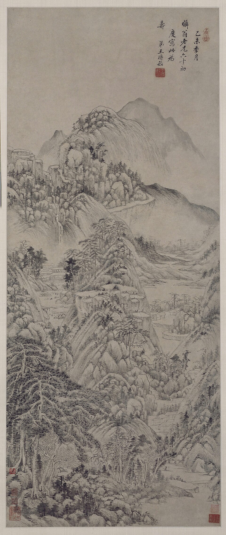 王时敏山水图轴