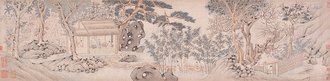 明  文嘉  钱榖  朱朗  药草山房图卷