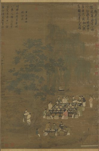 宋徽宗文會圖　軸