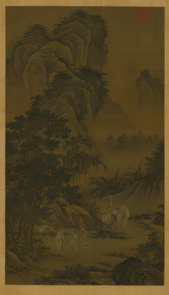 倪端聘庞图轴