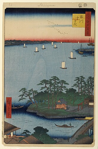 名所江戸百景 品川すさき