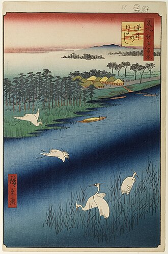 名所江戸百景 逆井のわたし