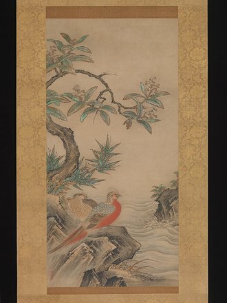 Pheasants among Trees: Flowers of the Four Seasons