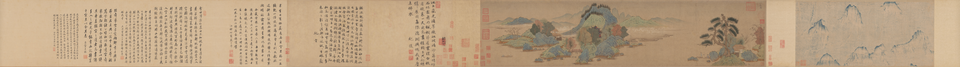 钱选幽居图卷
