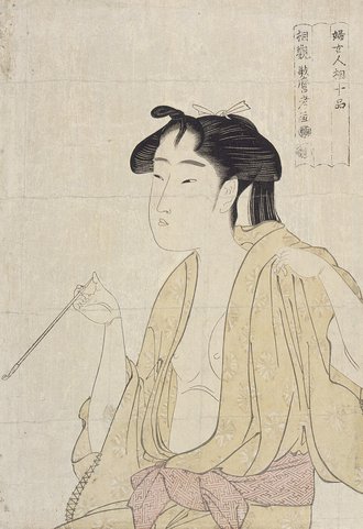 婦女人相十品 煙草を吸う女