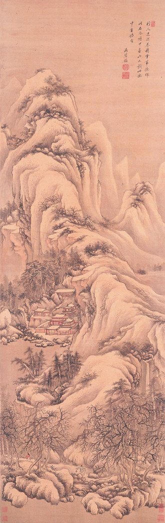 清  王鉴  仿古山水屏