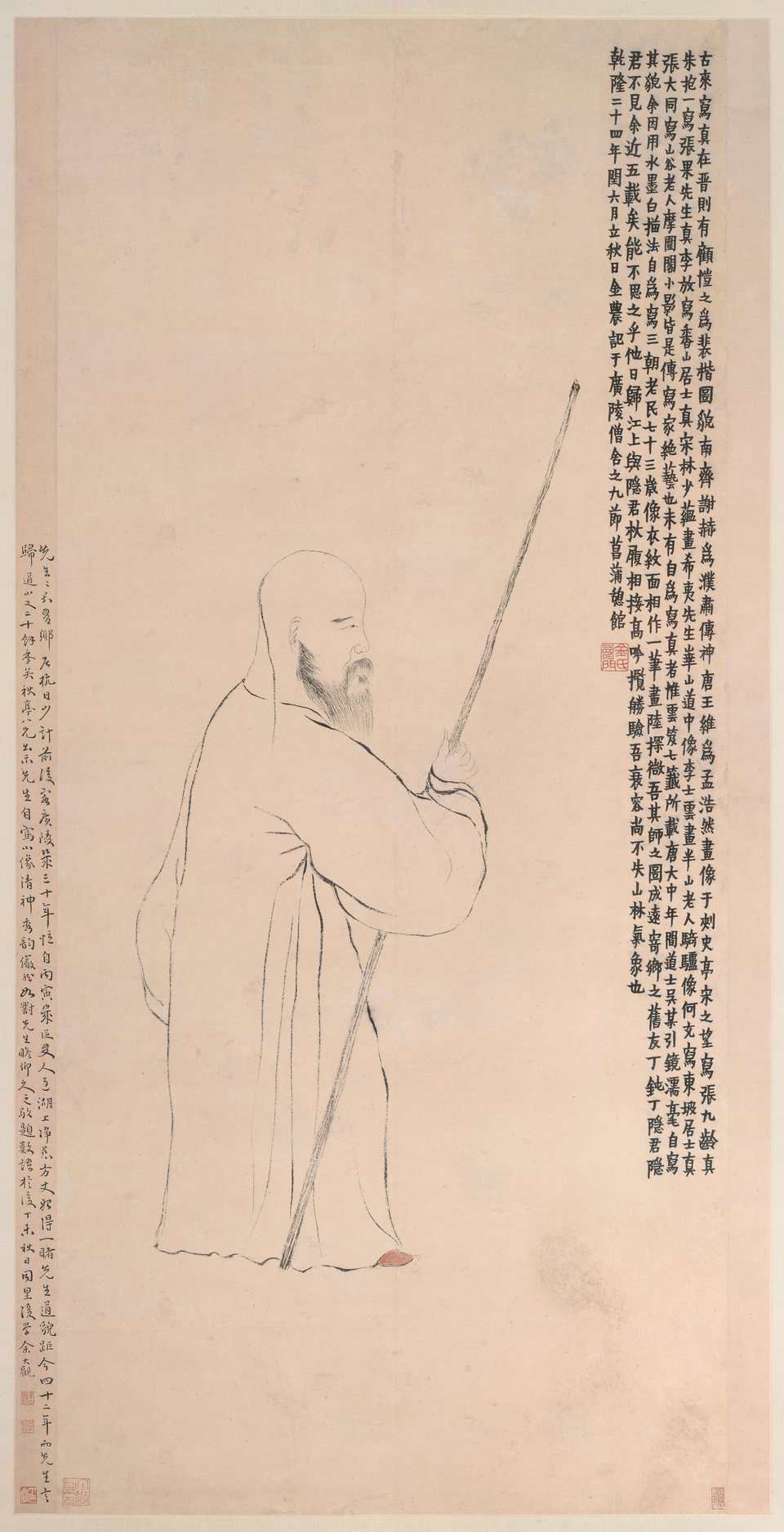 金农自画像轴