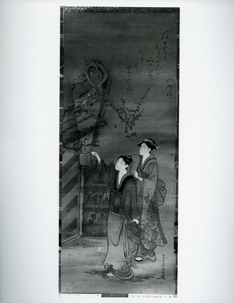 Viewing Plum Blossoms at Night