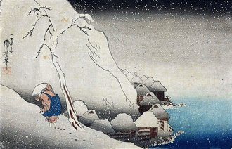 高祖御一代略図 佐州塚原雪中
