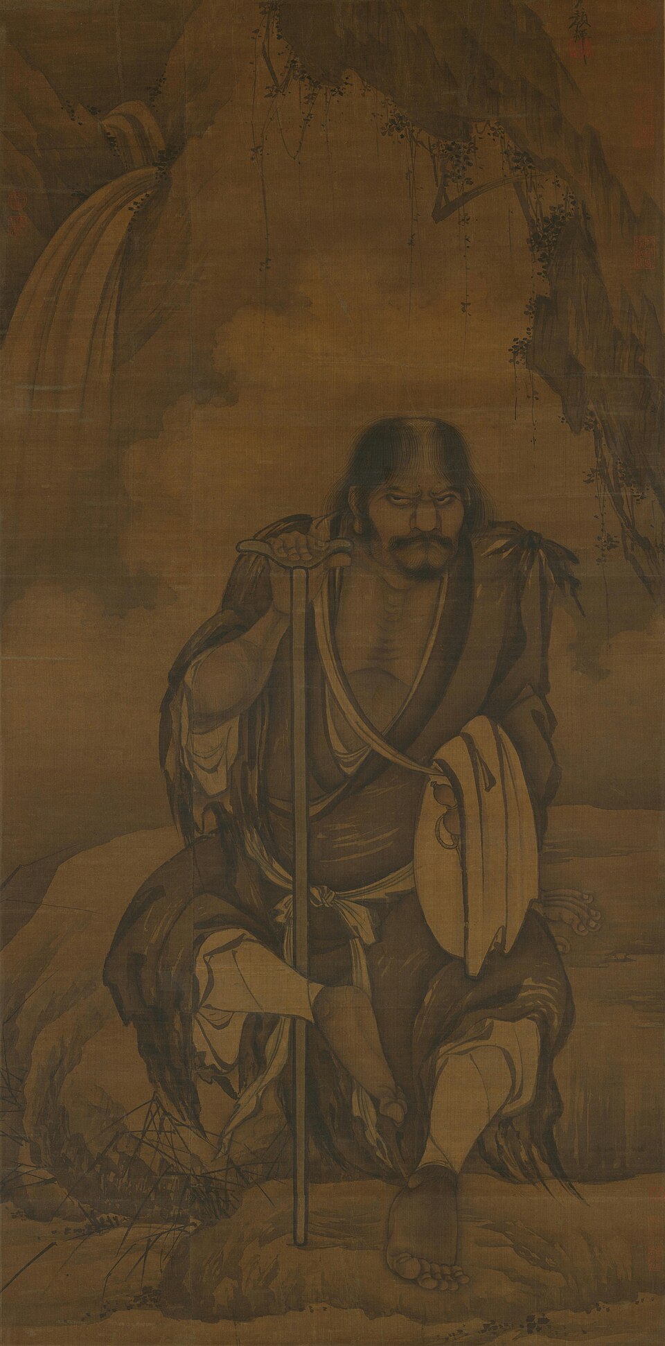 颜辉李仙像轴