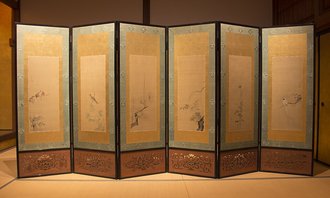 花鳥図屏風