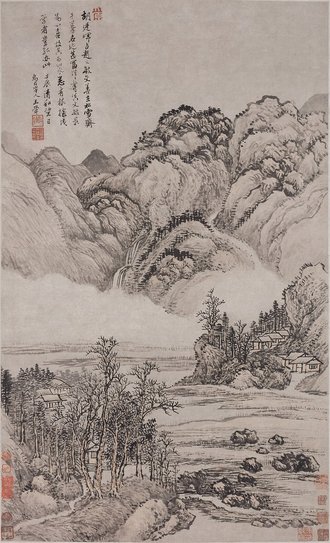After Hu Yanhui’s Landscape in Light Colour
