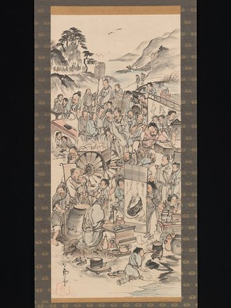 飲中八仙図