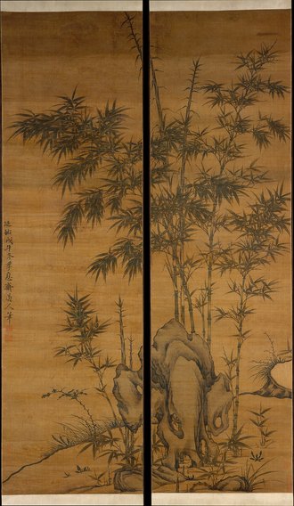 Bamboo and rocks
