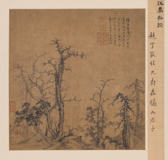 曹知白寒林图页