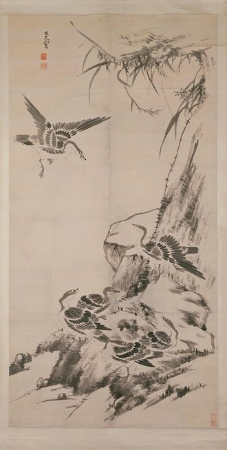 朱耷芦雁图轴