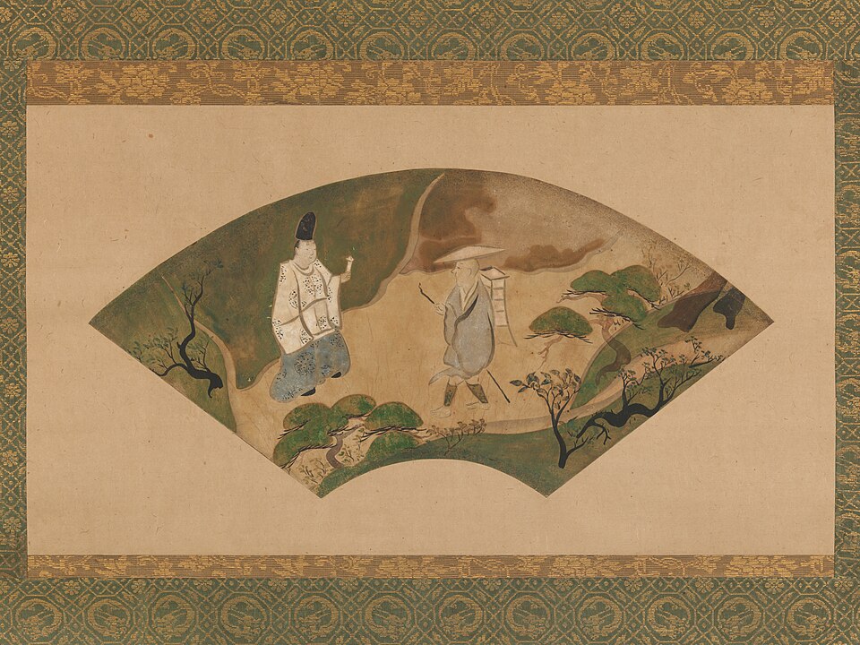 Scene from the Tales of Ise: “Mount Utsu” (Utsu no yama)