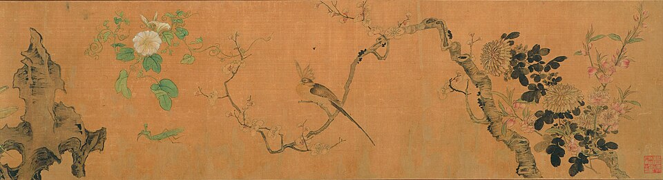 明  陈洪绶  花鸟草虫图卷