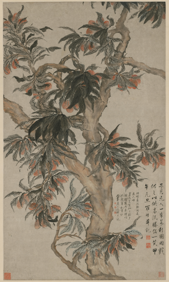 罗聘荔枝图轴