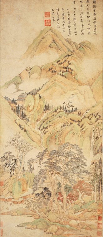 明  董其昌  秋山图轴