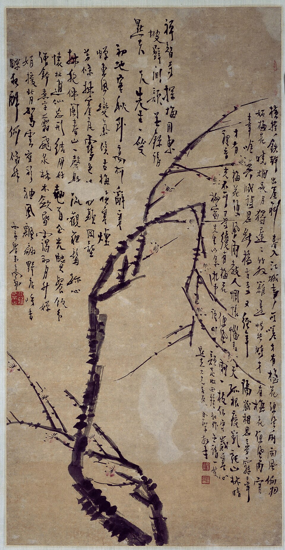 高翔梅花图轴