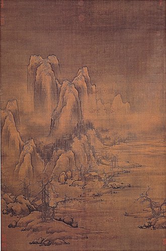 宋許道寧雪溪漁父　軸