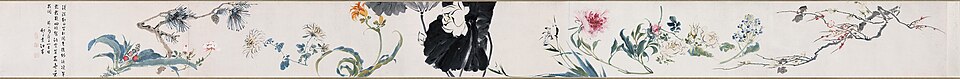 清 袁江 花卉卷
