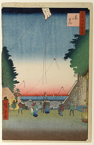 名所江戸百景 霞がせき