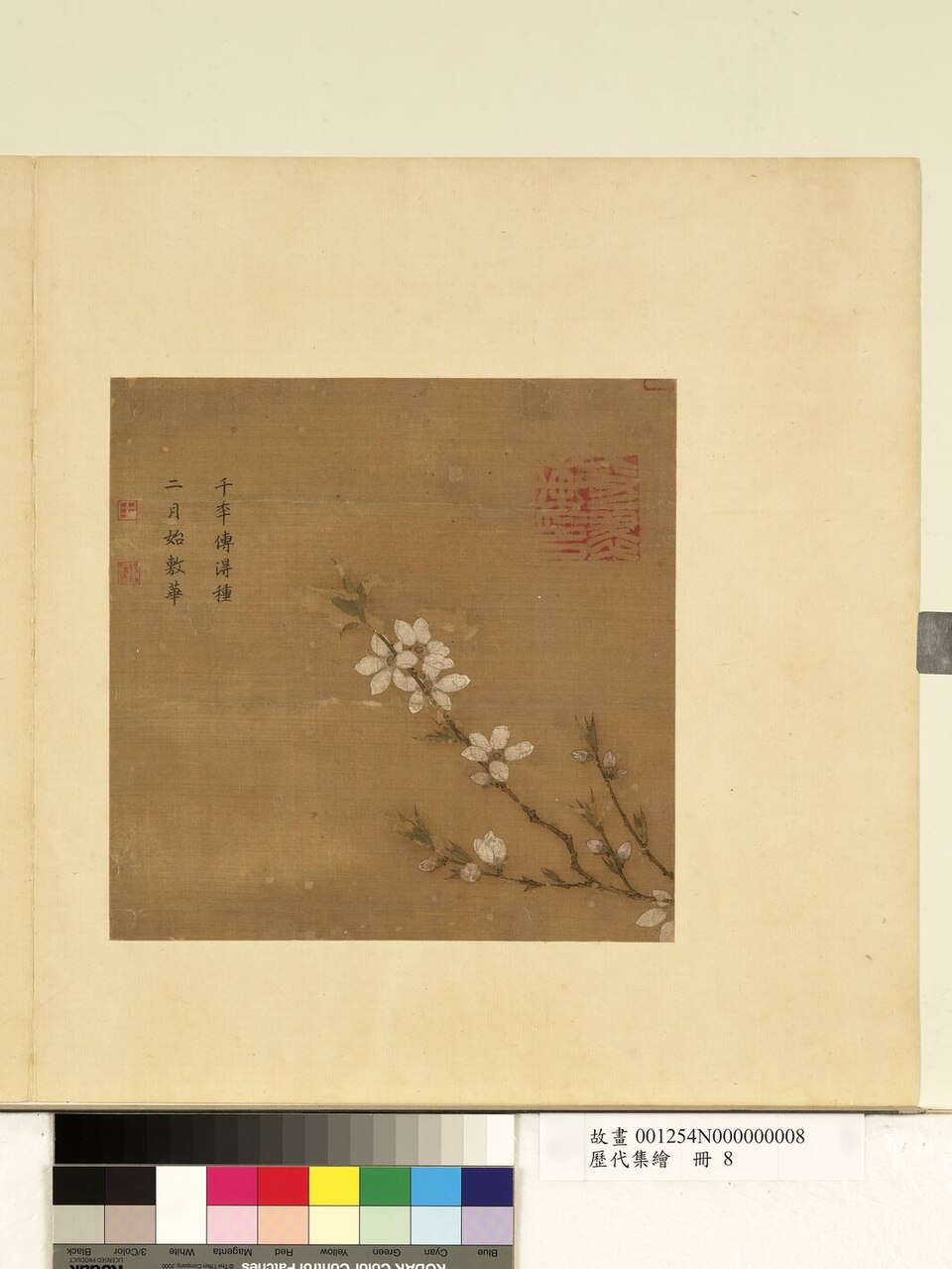 歷代集繪 冊 無款桃花