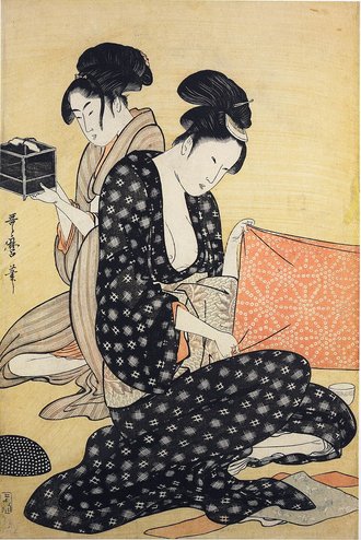 針仕事 中