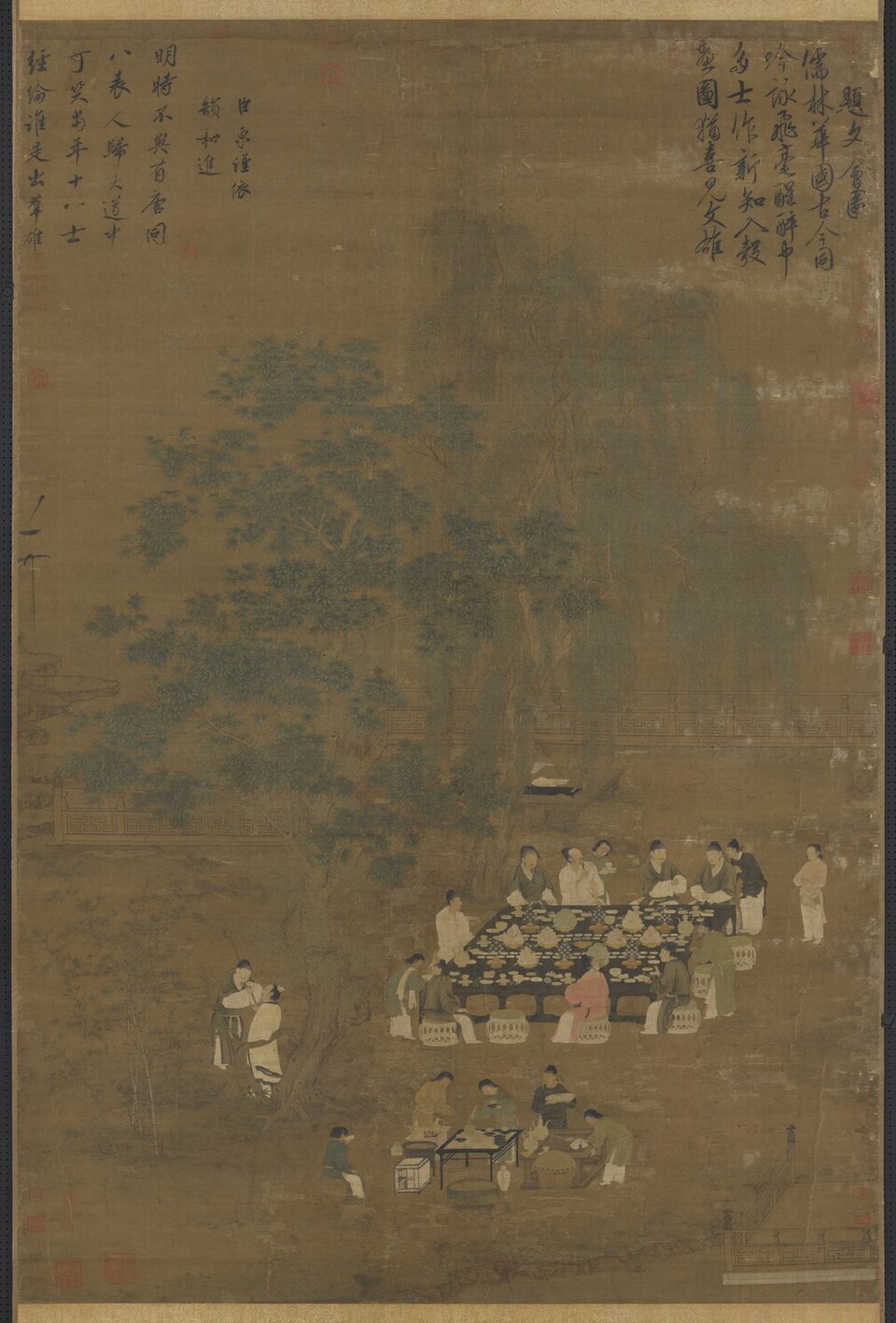 宋徽宗文會圖軸