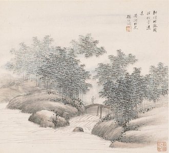 清 杨伯润山水册