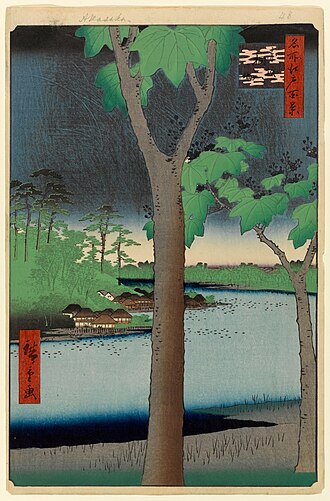 名所江戸百景 赤坂桐畑