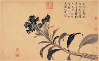 明沈周寫生　冊　雞冠花
