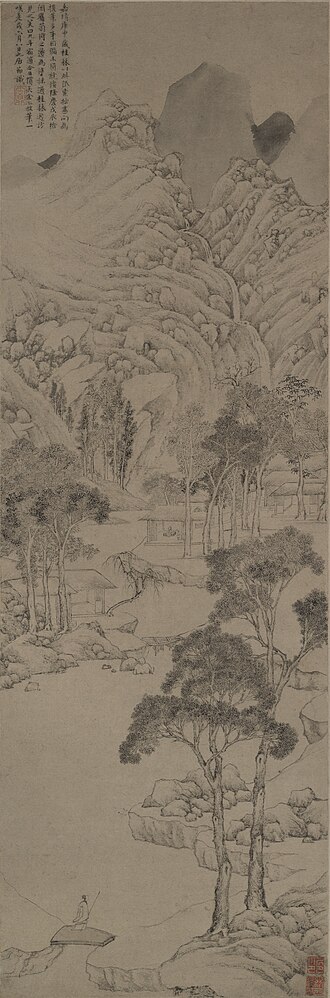 Landscape in the style of Wen Zhengming