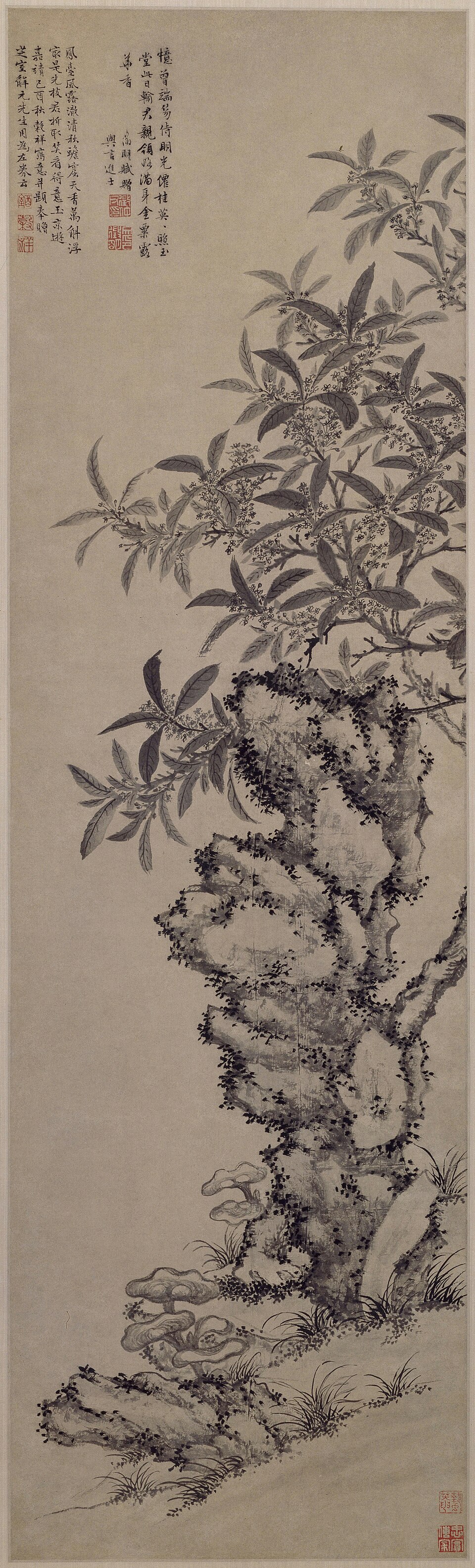 王穀祥花卉图轴