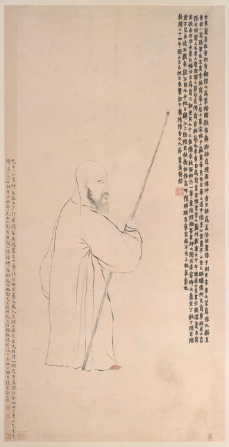 金农自画像轴