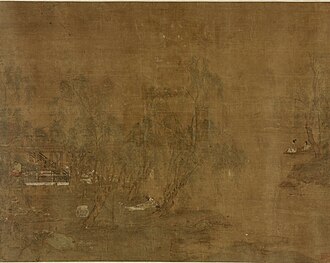 Landscape with Pavilion and Willows