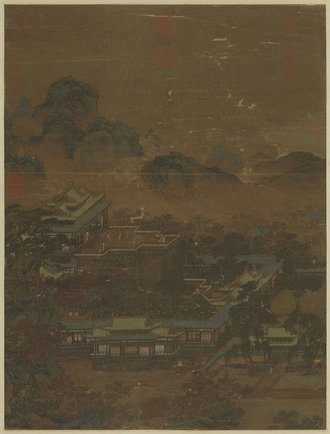 宋趙伯駒阿閣圖　軸