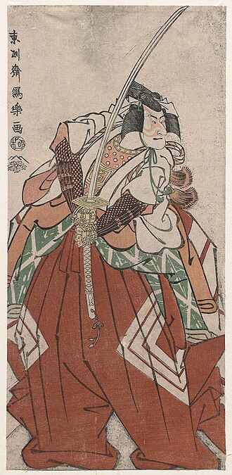 三代目市川高麗蔵の篠塚五郎貞綱