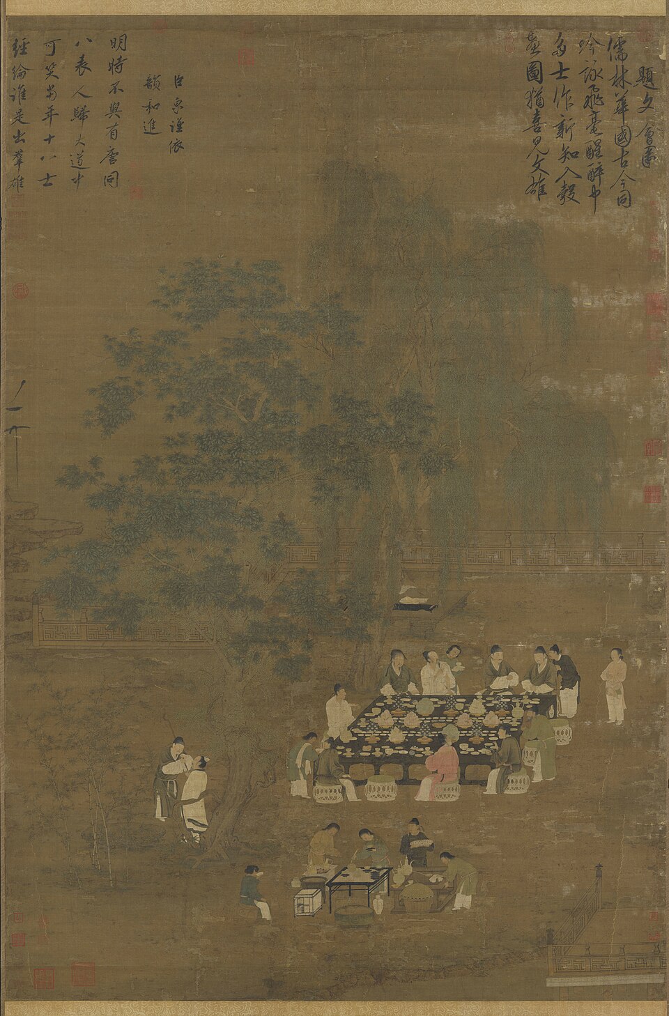宋徽宗文會圖　軸